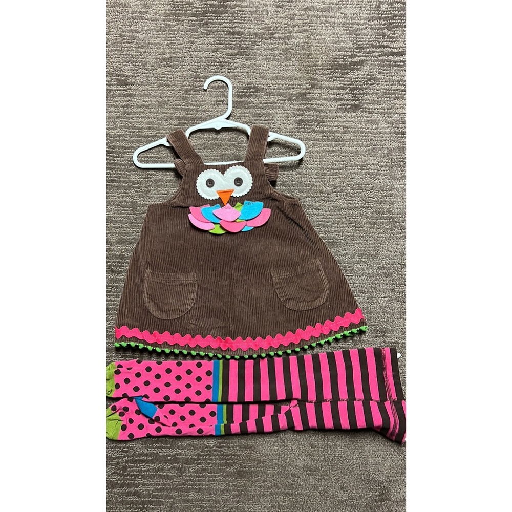 Mudpie 9-12 mo turkey outfit and tights 4 Thanksgiving *Fits best for 6-9 month